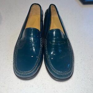 Cole Haan loafers, Moroccan blue patent leather size 6